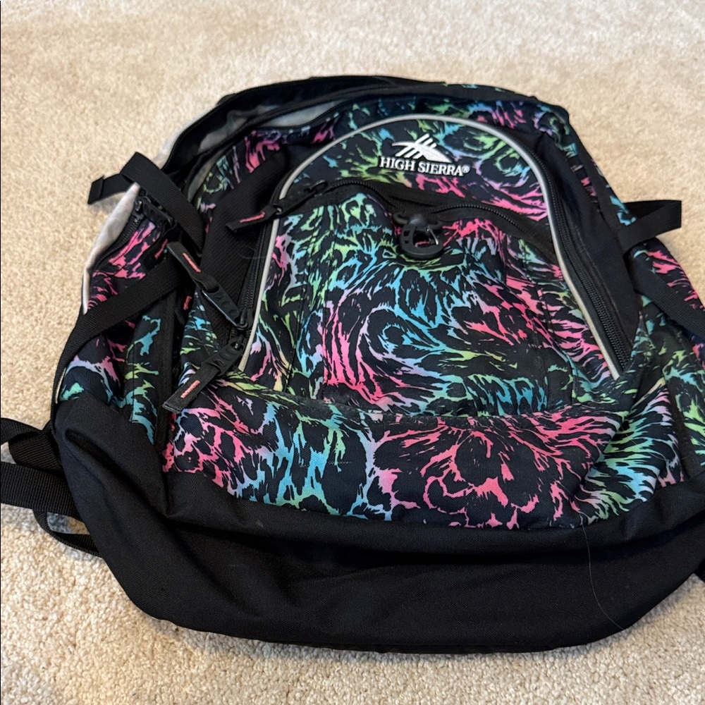 High Sierra Colorful Swirl Backpack